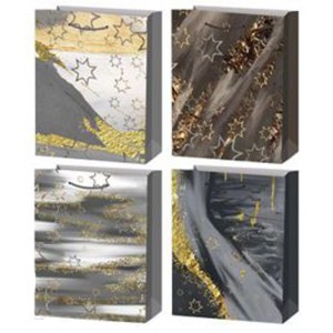 Σετ Χάρτινες Σακούλες Δώρου 40x31x12cm Πολύχρωμες 12 τεμαχίων ForHome 923652