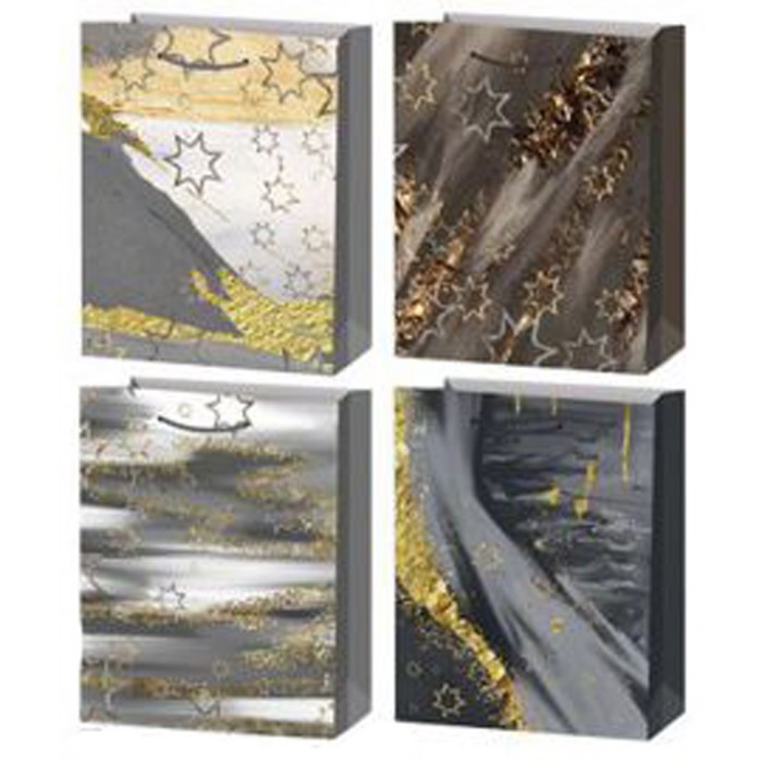 Σετ Χάρτινες Σακούλες Δώρου 40x31x12cm Πολύχρωμες 12 τεμαχίων ForHome 923652