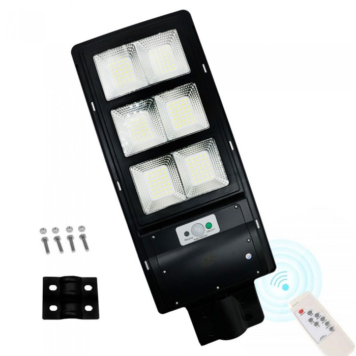 Led Αδιάβροχο Ηλιακό Φωτιστικό Δρόμου 210 SMD 300W με Ανιχνευτή Κίνησης και Τηλεχειριστήριο Jortan 40524214