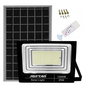Στεγανός Ηλιακός Προβολέας LED 1200W Ψυχρό Λευκό 6500K με Τηλεχειριστήριο IP66 40699146