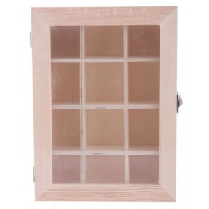 Κουτί Ξύλινο 12 Θέσεων 22x16x5.5cm ForHome 971108