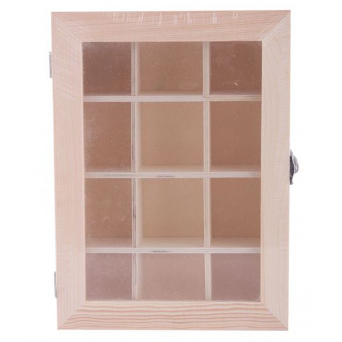 Κουτί Ξύλινο 12 Θέσεων 22x16x5.5cm ForHome 971108