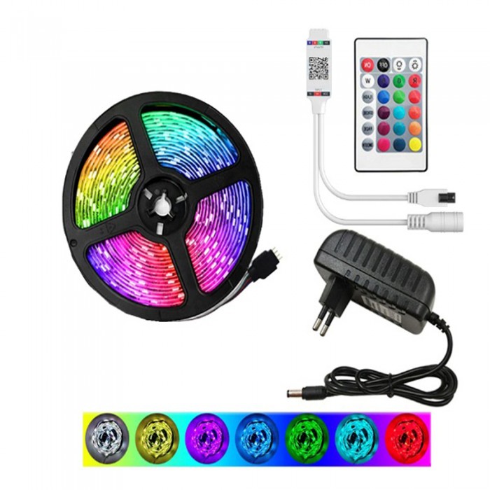 Ταινία LED RGB με κοντρόλ 5 Μέτρα rixme 5050 RZ-138