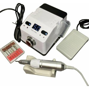 Τροχός Νυχιών Ρεύματος 35000rpm με Πεντάλ σε Λευκό Χρώμα 65W ZS-718 