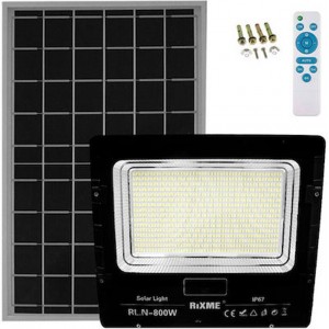 Αδιάβροχος Στεγανός Ηλιακός Προβολέας LED 800W Ψυχρό Λευκό με Τηλεχειριστήριο IP66 42747454