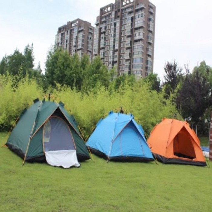 Σκηνή 4 Ατόμων Αυτόματη Πολύχρωμη 200x200x135cm ForHome 080111
