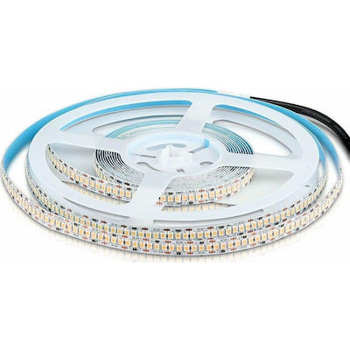 Ταινία LED Τροφοδοσίας 12V με Θερμό Λευκό Φως Μήκους 5m και 240 LED ανά Μέτρο Τύπου SMD2835 101425 