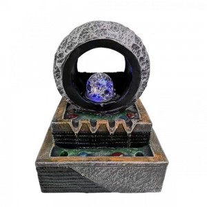 Διακοσμητικό Συντριβάνι Feng Shui με LED Φωτισμό 21x15x27cm DX1942 37882574