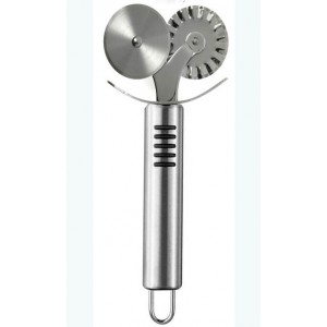 Ρόδα ζύμης διπλή inox Cookman 17εκ.
