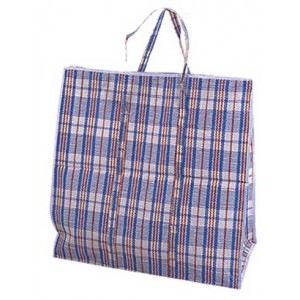 Τσάντα για ψώνια με φερμουαρ μπλε 62x30x60εκ.