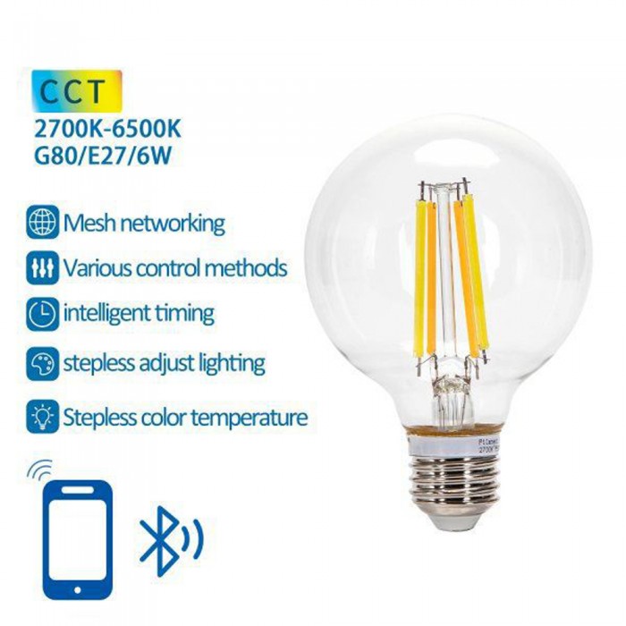 Λαμπτήρας FILAMENT LED CCT G80 Aigostar 30653