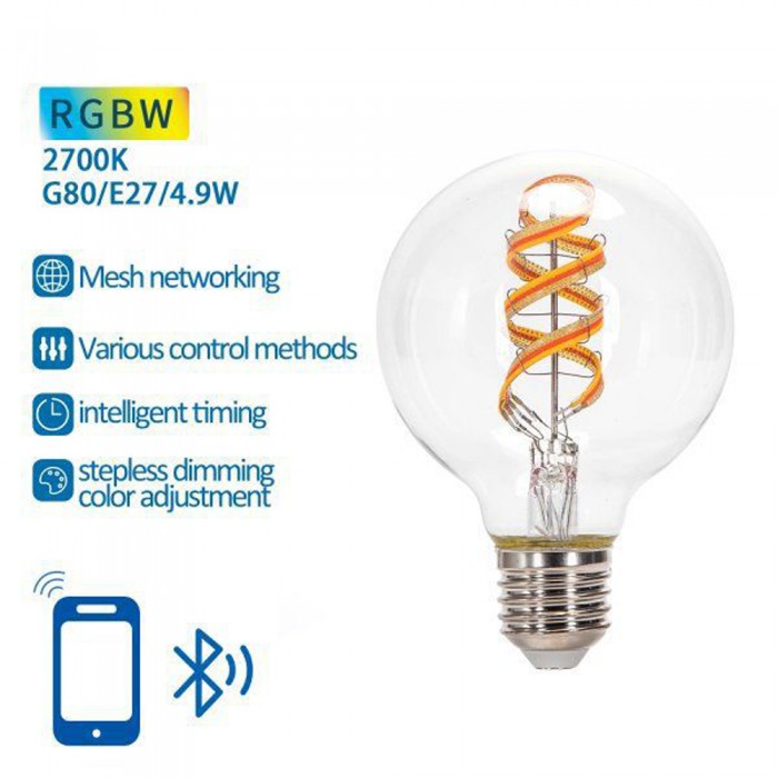 Λαμπτήρας FILAMENT LED RGBW G80 Aigostar 29455