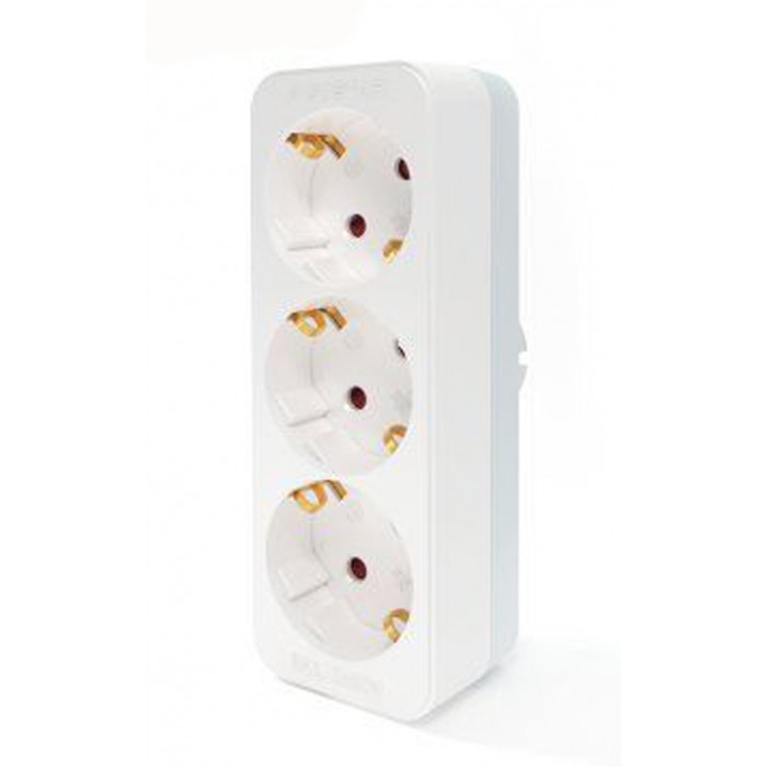 Πρίζα ασφαλείας 3 θέσεων Λευκό 14.5x5x7.7cm Aigostar 36098