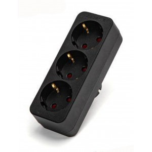 Πρίζα ασφαλείας 3 θέσεων μαύρο 14.5x5x7.7cm Aigostar 36099