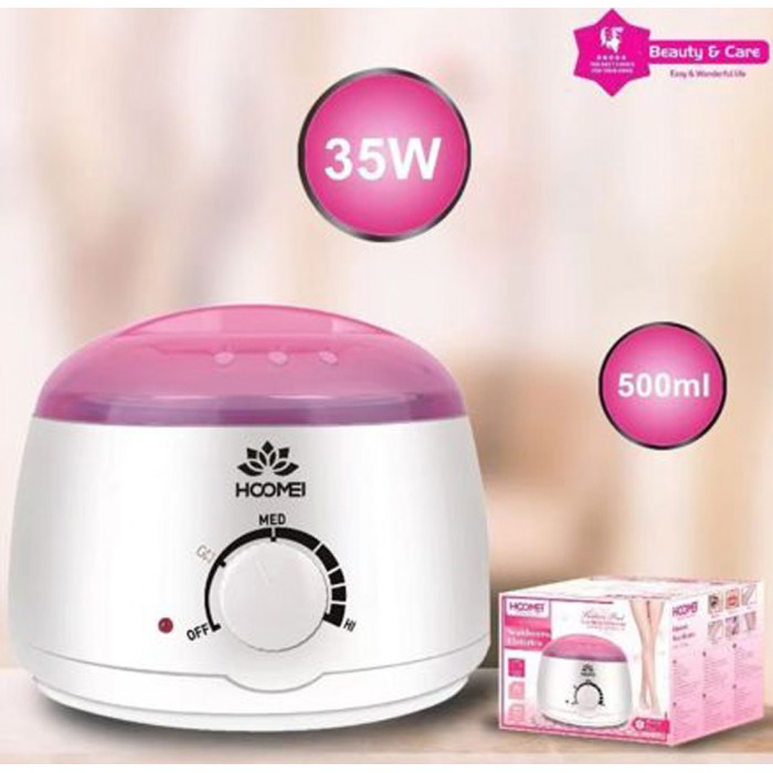 Κεριέρα Αποτρίχωσης με Κάδο 500ml 35W Λευκή Hoomei HM-7570W