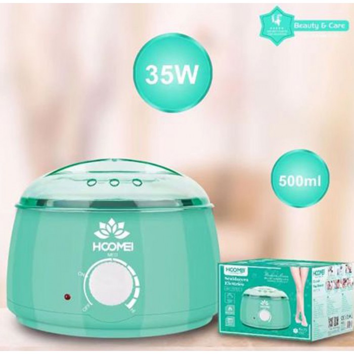 Κεριέρα Αποτρίχωσης με Κάδο 500ml 35W Πράσινη Hoomei HM-7570G
