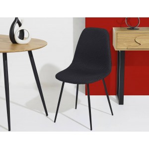 Kαρέκλα Atom Home Deco Factory με διαστάσεις 44x54x86cm - Black