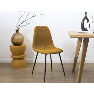 Kαρέκλα Atom Home Deco Factory με διαστάσεις 44x54x86cm - Yellow