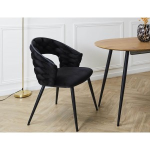 Kαρέκλα Sawyer Home Deco Factory με διαστάσεις 62x54x83cm - Black