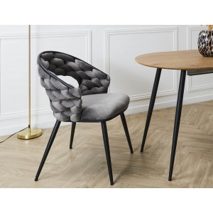 Kαρέκλα Sawyer Home Deco Factory με διαστάσεις 62x54x83cm - Grey