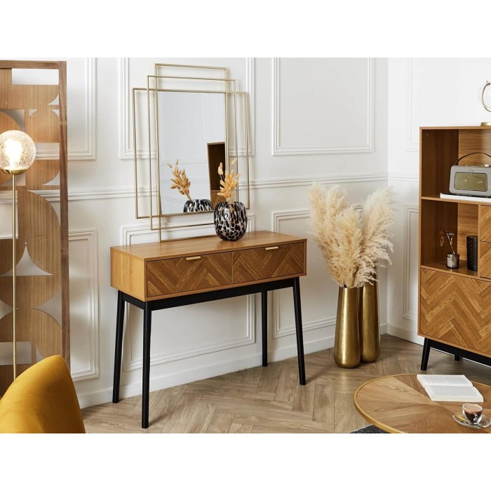 Kονσόλα Εισόδου Felix Home Deco Factory με 2 συρτάρια και διαστάσεις 100x35x80cm