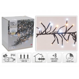 1152 Led Φωτάκια - 8.4 Μέτρα - Χρονοδιακόπτησ - Λευκό, Θερμό Λευκό