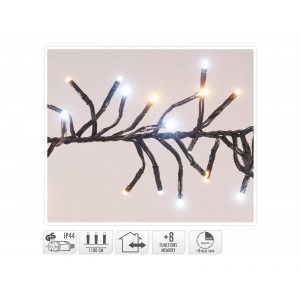 1512 Led Φωτάκια - 11 Μέτρα - Χρονοδιακόπτησ - Λευκό, Θερμό Λευκό