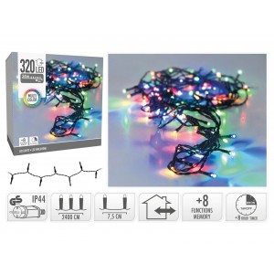 320 Led Φωτάκια - 24 Μέτρα - Χρονοδιακόπτησ - Πολύχρωμο	