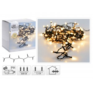480 Led Φωτάκια - 36 Μέτρα - Θερμό Λευκό