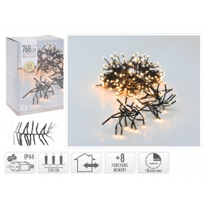 768 Led Φωτάκια - 5.5 Μέτρα - Χρονοδιακόπτησ - Extra Θερμό Λευκό
