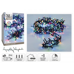 768 Led Φωτάκια - 5.6 Μέτρα - Χρονοδιακόπτησ - Πολύχρωμο 