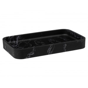  Black Rect Plate Lea 174793B