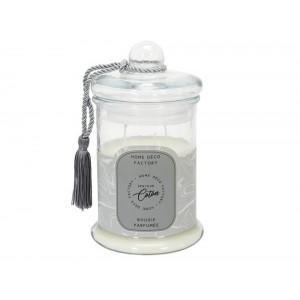  Bougie Parfumee Bonbonniere Grise H23.5Cm M4 Bo557
