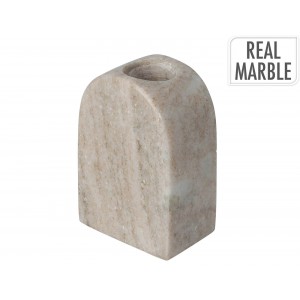  Candle Holder Marble 6X4X8,5Cm