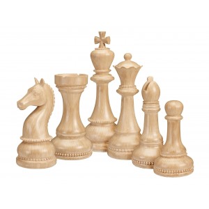  Chess Set 6Pcs Wood Color