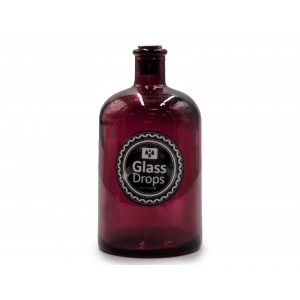  Διακοσμητικο Μπουκαλι Glass Drops Retro 14Cm Garne
