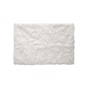  Ecru Imitation Fur Rectangular Carpet 115X170Cm Tx