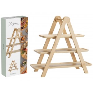  Food Stand Bamboo 3 Tiers 784610520