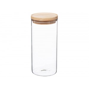 Jar Glass+Wood Five 1.3L Hermet 135028