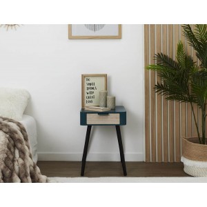 Κομοδίνο Home Deco Factory - 35X40X48Cm - Μπλε
