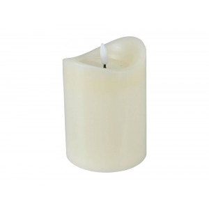  Led Candle 90X125Mm Ivory