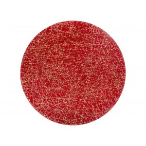  Pres Plate Red + Gold Lines 152129C