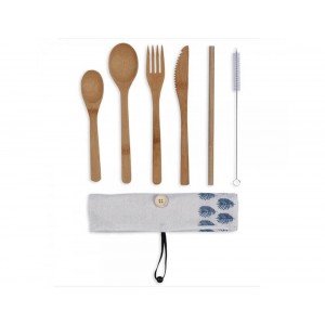  Σετ Μαχαιροπηρουνα Livoo Bamboo Mes134