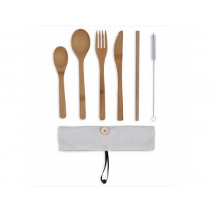  Σετ Μαχαιροπηρουνα Livoo Bamboo Mes134C