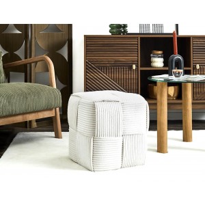 Σκαμπό Scott Home Deco Factory - 36X38Cm - Μπεζ