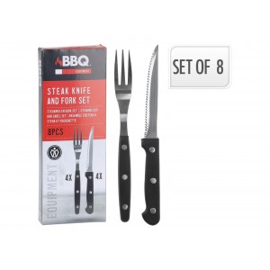  Steak Knife And Fork Set 8Pcs 404002680