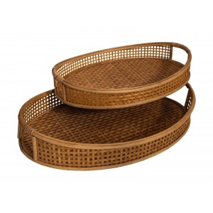  Tray Ovi Natural, S/2