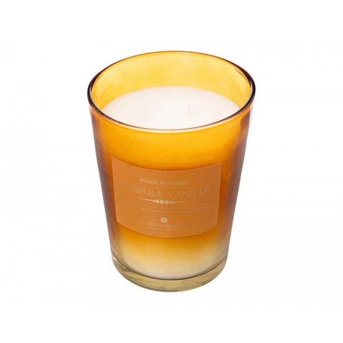  855G Amber Alma Glass Candle 200617A