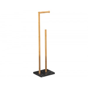 Βάση Χαρτιού Τουαλέτας 5Five με διαστάσεις 22x18x78cm - Μαύρο/Καφέ