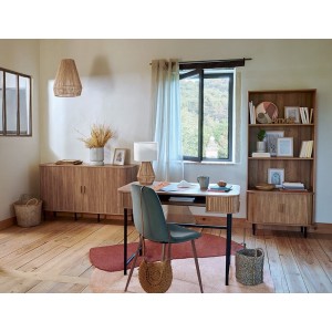 Βιβλιοθήκη Colva Atmosphera με 5 ράφια και διαστάσεις 80x40x179.5cm - Aπόχρωση Ξύλου
